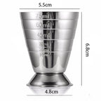 75ml Plated Stainless Steel Measuring Cup
