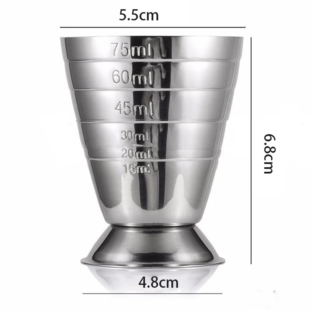 75ml Plated Stainless Steel Measuring Cup