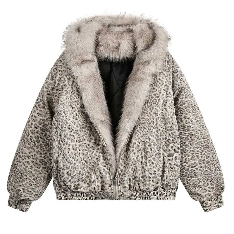 Oversized Denim Parka