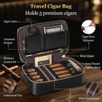 Leather Travel Cigar Humidor