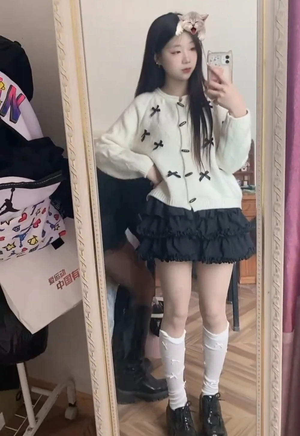 Tiered Ruffles Mini Skirt