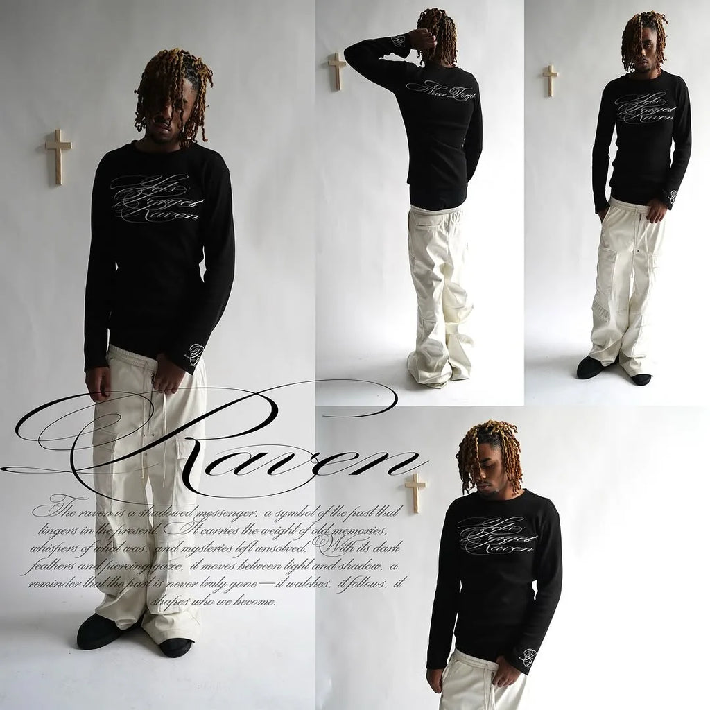 Vintage Casual Long-sleeved Tee