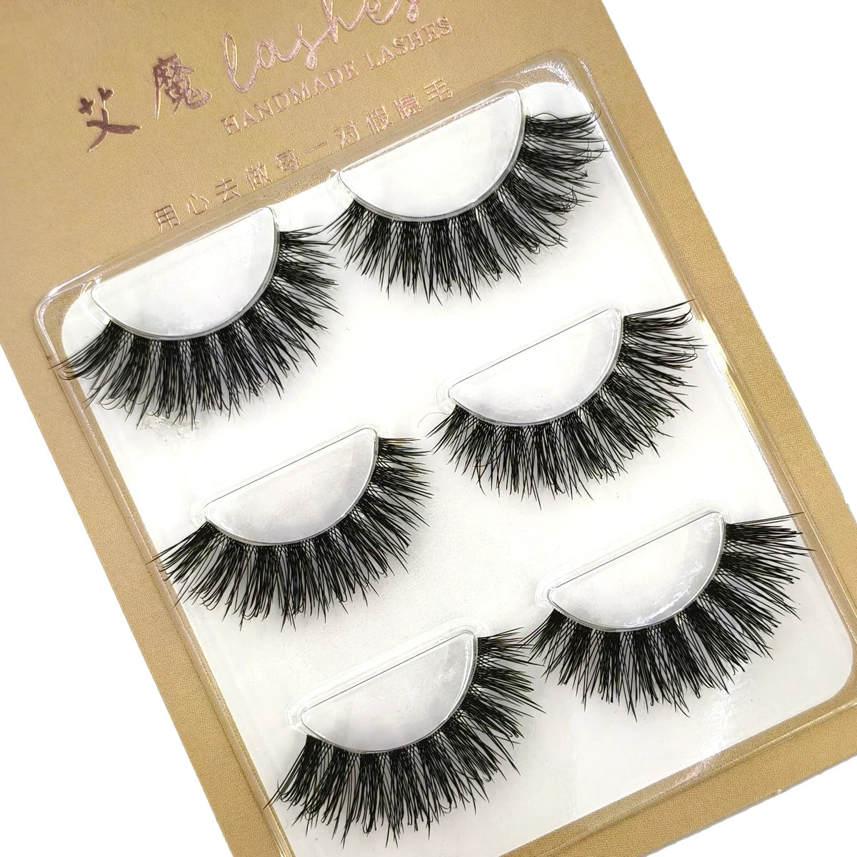 3Pairs Short Mink Lashes