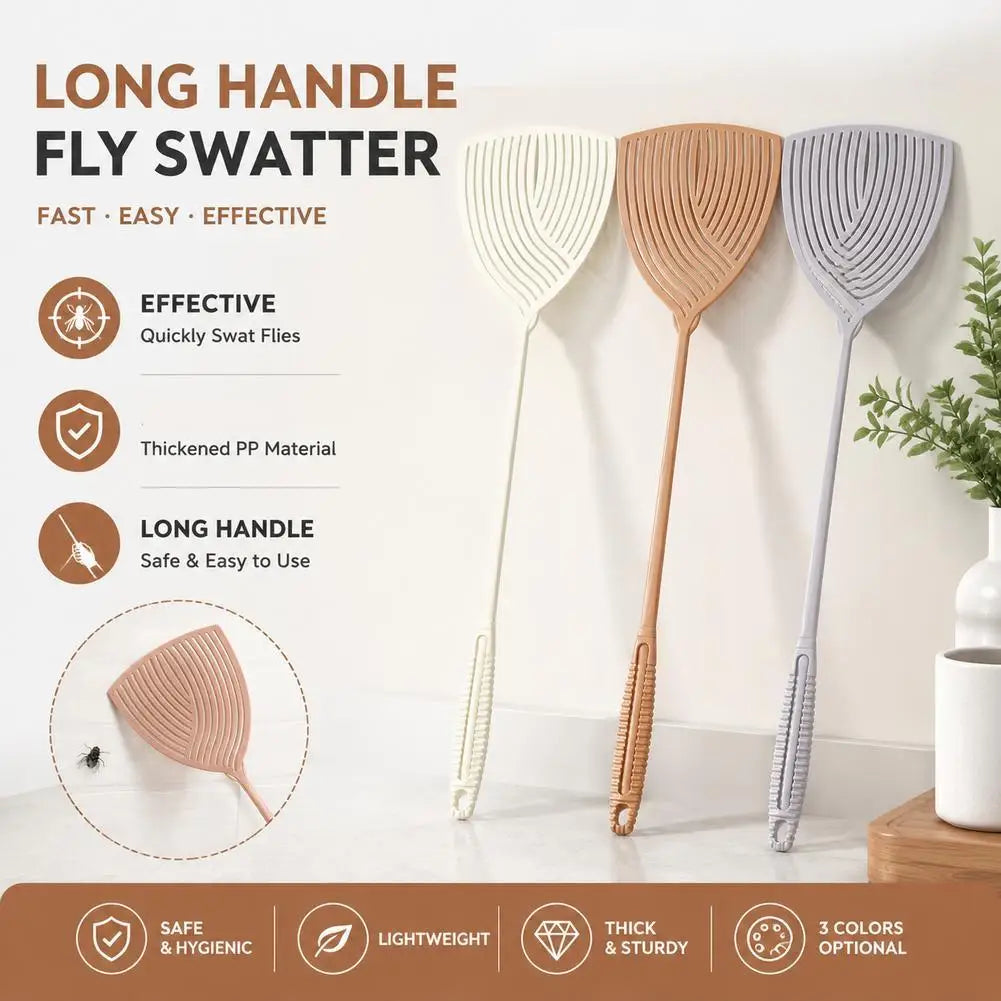 Thickened Striped plastic fly swatter