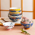 Japanese Cartoon Rabbit Ceramic Bowl
