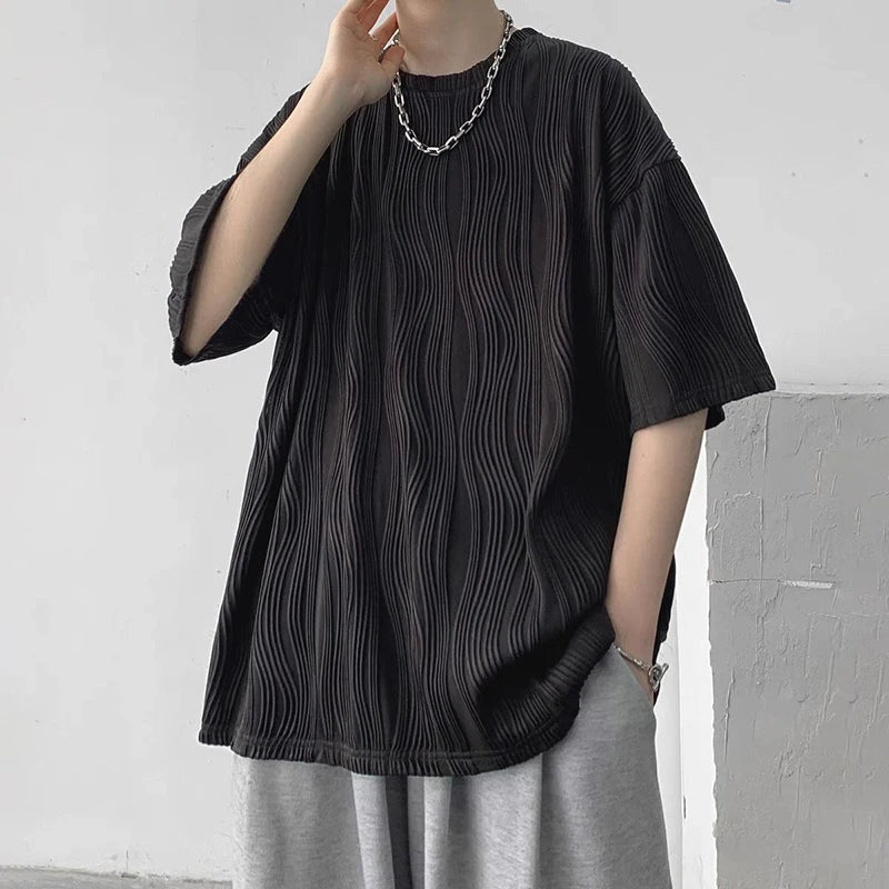 3D Folds Texture Tee