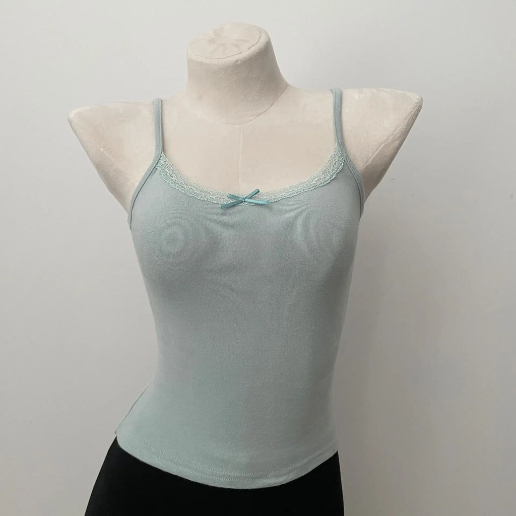 Lace Trim Tank Top