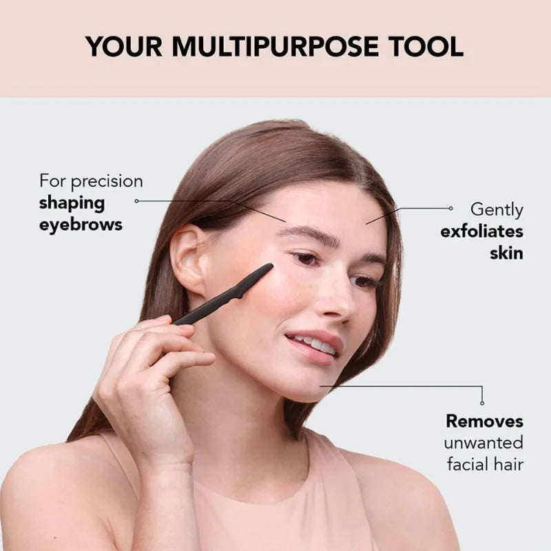 12/30/40/66PCS Brown Eyebrow Razor