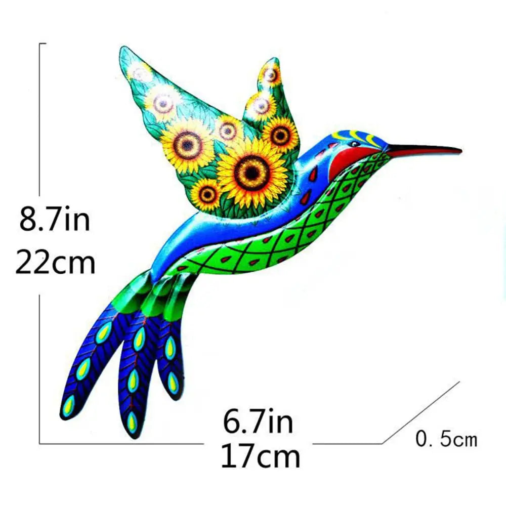 Metal Hummingbird Bird Wall Artwork