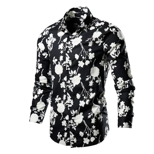 Flower Pattern 3D Print Shirt