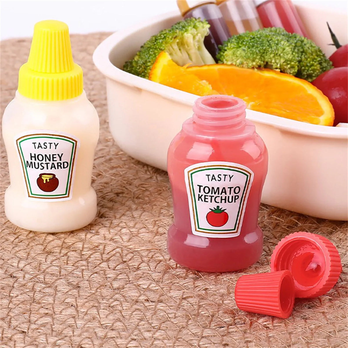 Mini Condiment Squeeze Bottles