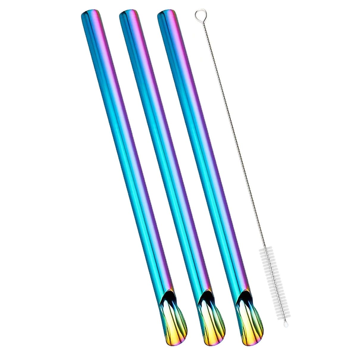 2/3/6pcs Pearl Milk Tea Drinking Straw Set