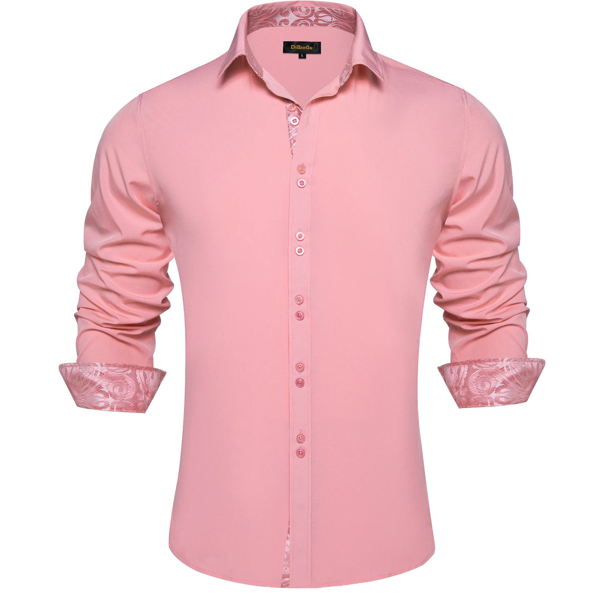 Long Sleeve Turn Down Collar Shirt