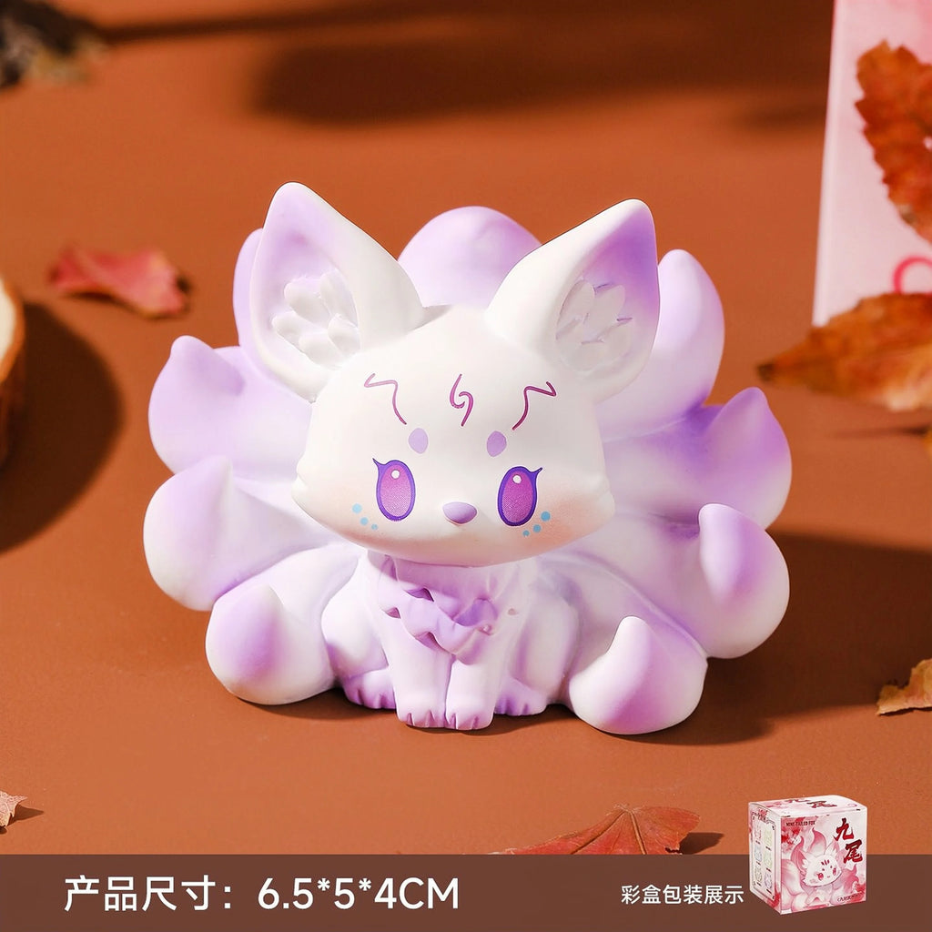 Resin Handicrafts, Nine Tailed Fox Ornaments, Car Ornaments, Desktop Decorations, Cute Figurines, Home Decorations, Gifts