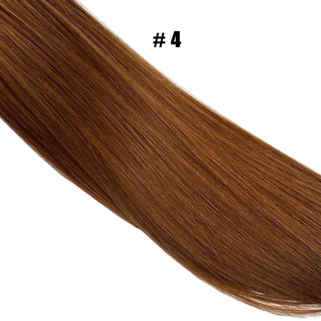 Korean Cotton Hair Extension 100% Human Hair Cotton thread twins tip hair Double Drawn Feathers Hair Extension Natural Color
