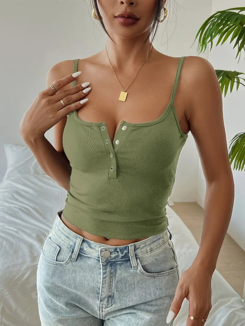 Tops cortos de mujer primavera y verano corsé coreano tirantes chaleco sexy camisola delgada Y2K corsé tops casual camiseta básica