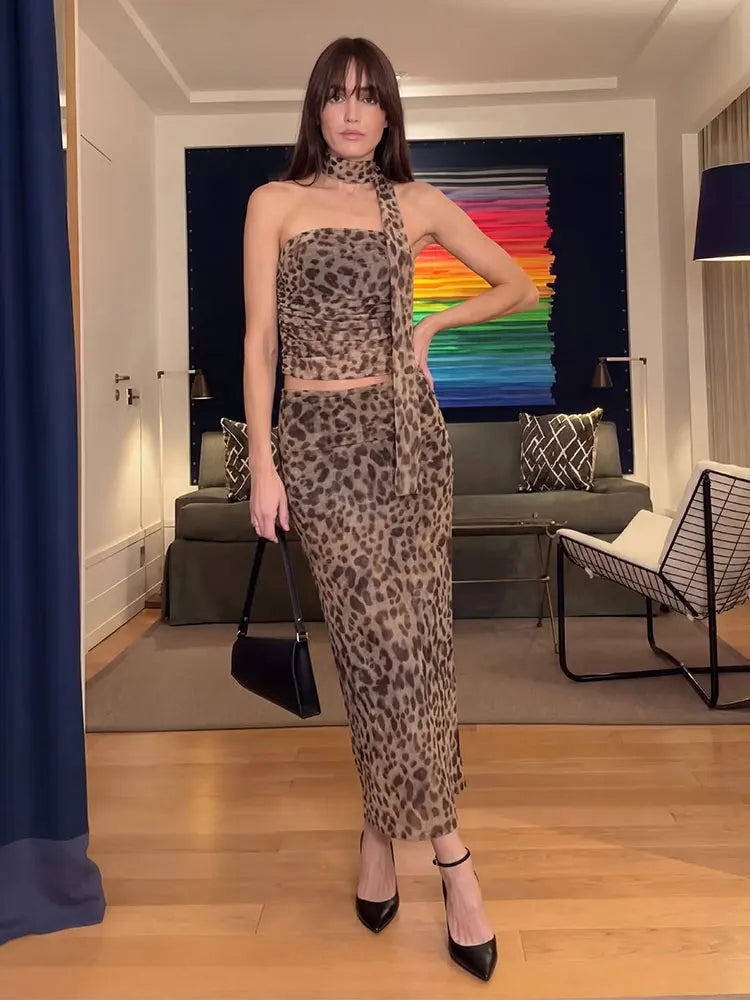 Leopard Print 2 Piece Set