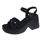Chunky Platform Ankle-Strap Sandals