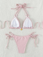 Pearl Strap Push Up Micro Bikini