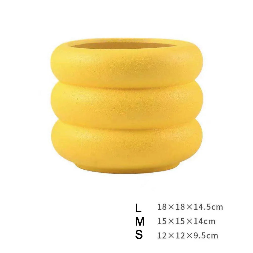 Nordic Ceramic Frosted Flower Pots with Holes