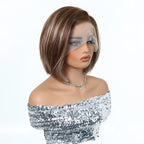 13*4 Lace Human Hair Wig Short Bob Straight Wigs
