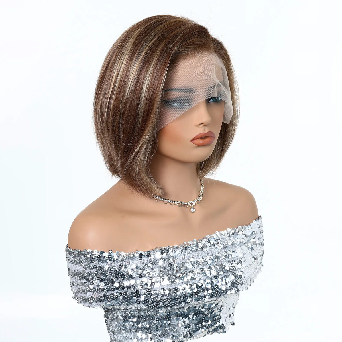 13*4 Lace Human Hair Wig Short Bob Straight Wigs