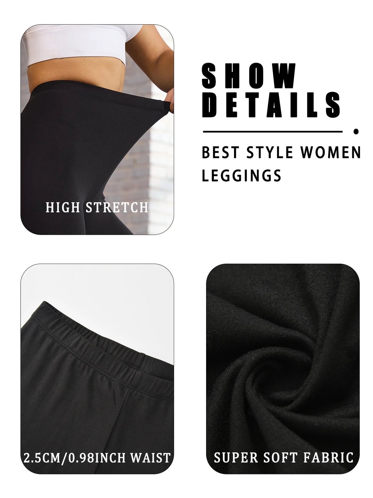 5 Pack Super Soft Leggings