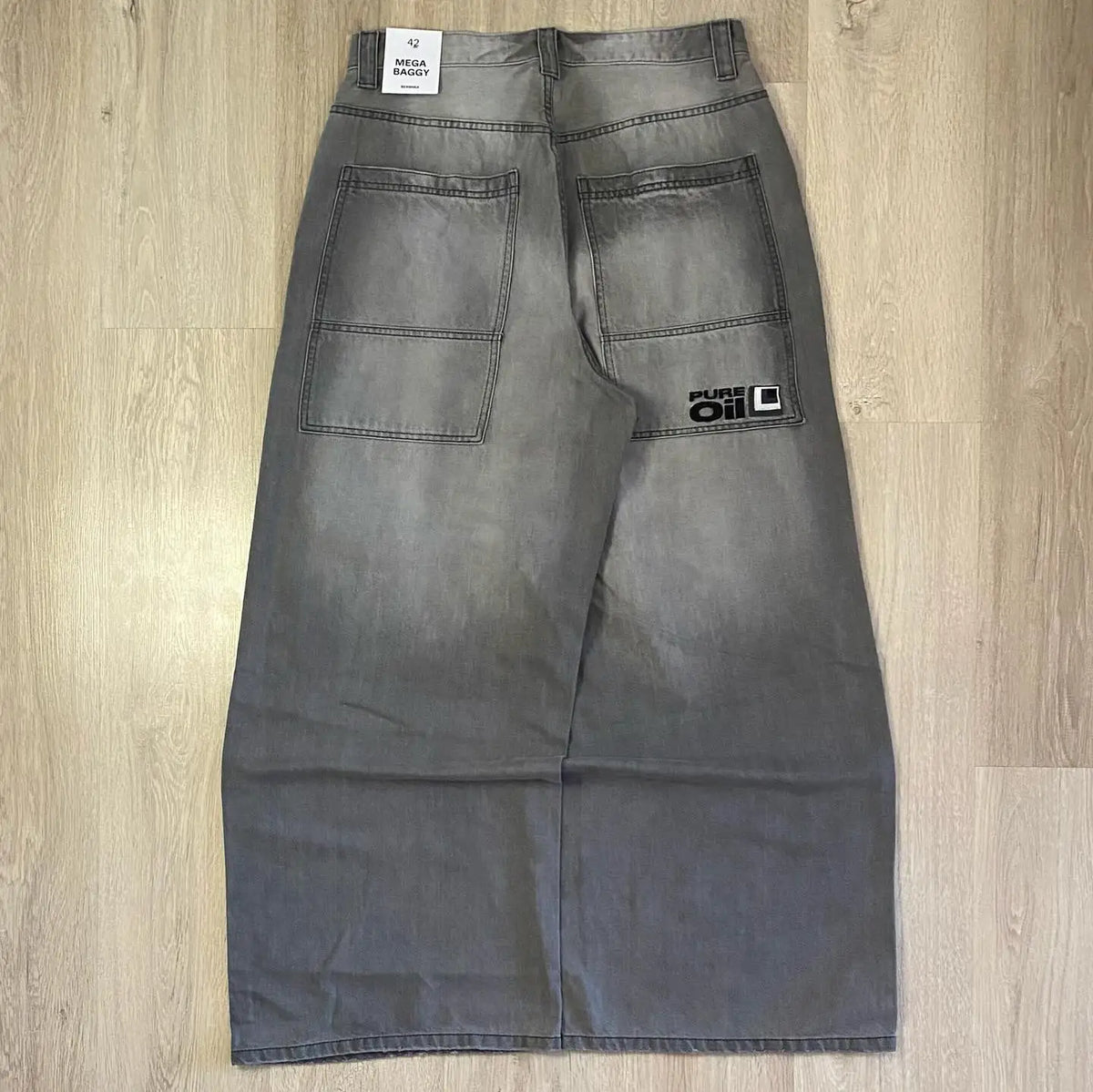 Jeans Anchos Estilo Gótico 2K Oversize Unisex Moda Japonesa High Street Vintage Pantalones Anchos Harajuku Hip-Hop Urbanos de Trabajo