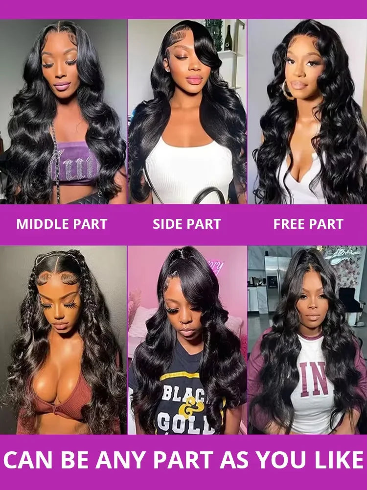 Indian Raw HD Lace Front Human Hair Body Wave Wig