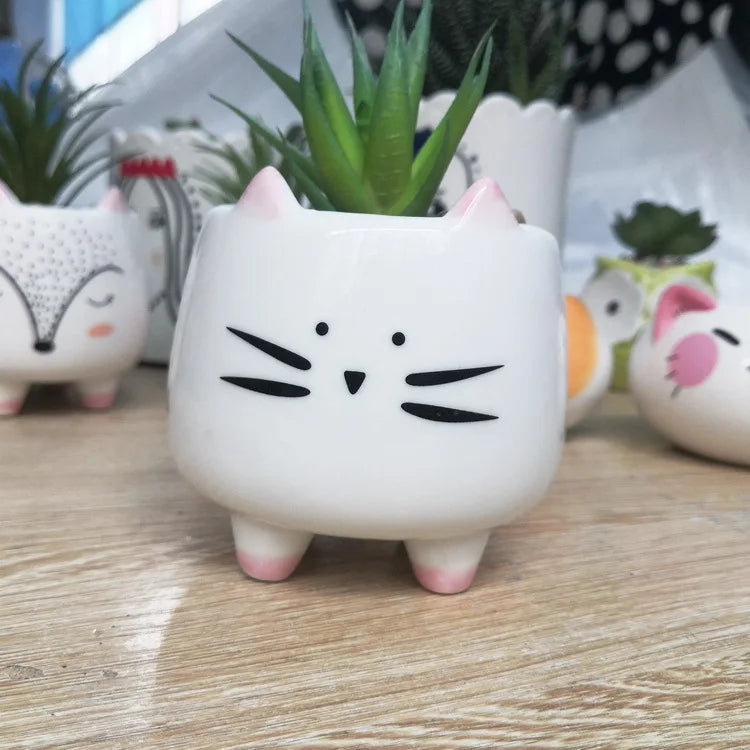 Nordic Style Ceramic Animal Flower Pot