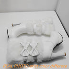 Round Toe Mid Calf Boots
