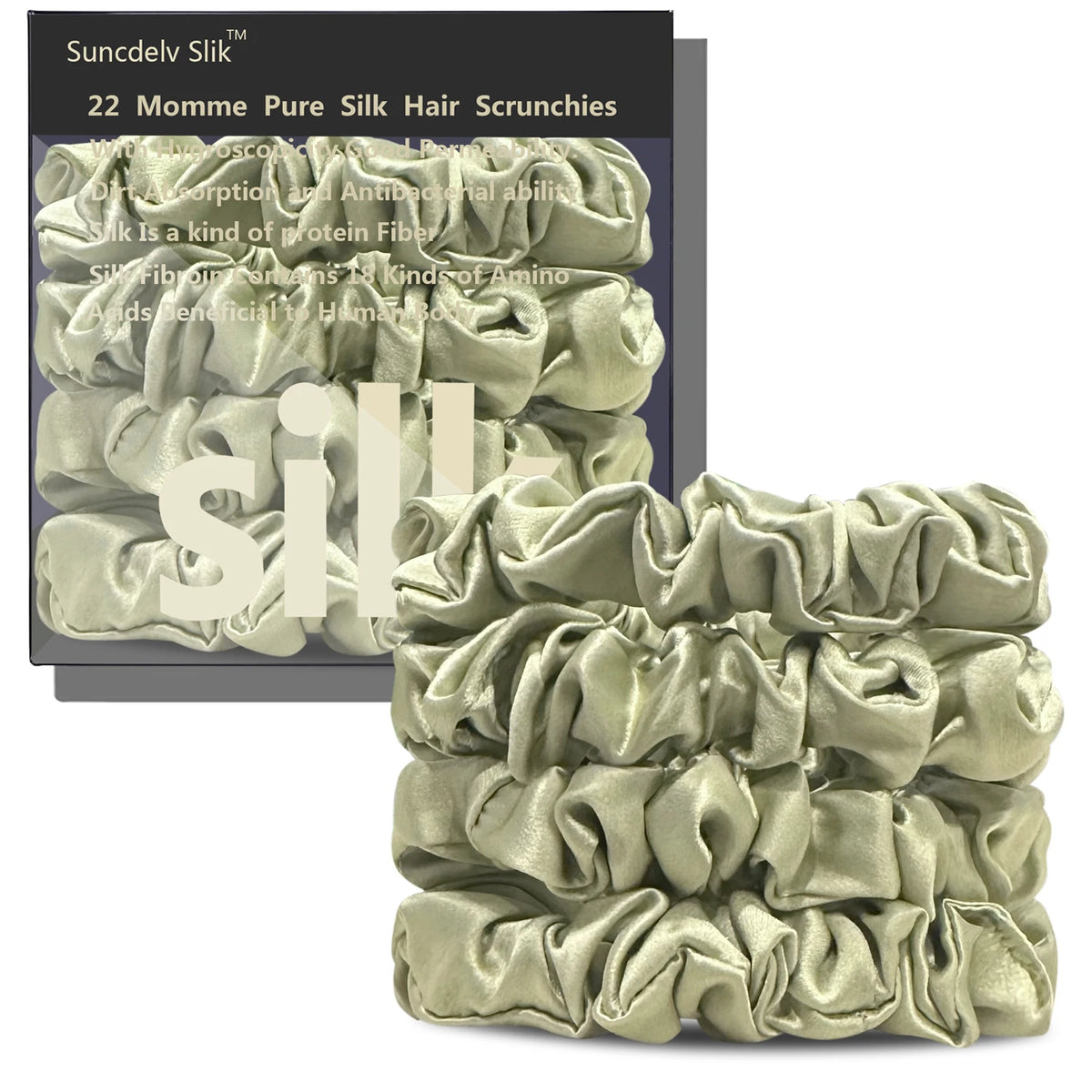 Silk Hair Scrunchie Handmade 100% Pure Mulberry Sillk Hairbands