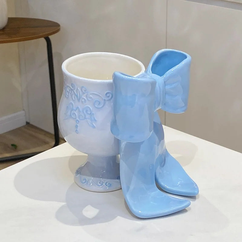 Big Bow Shaped High Footed Cup