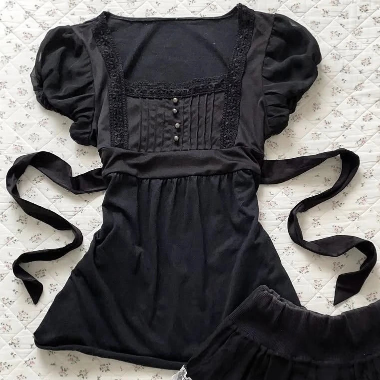 Gothic Y2K Harajuku Blouse