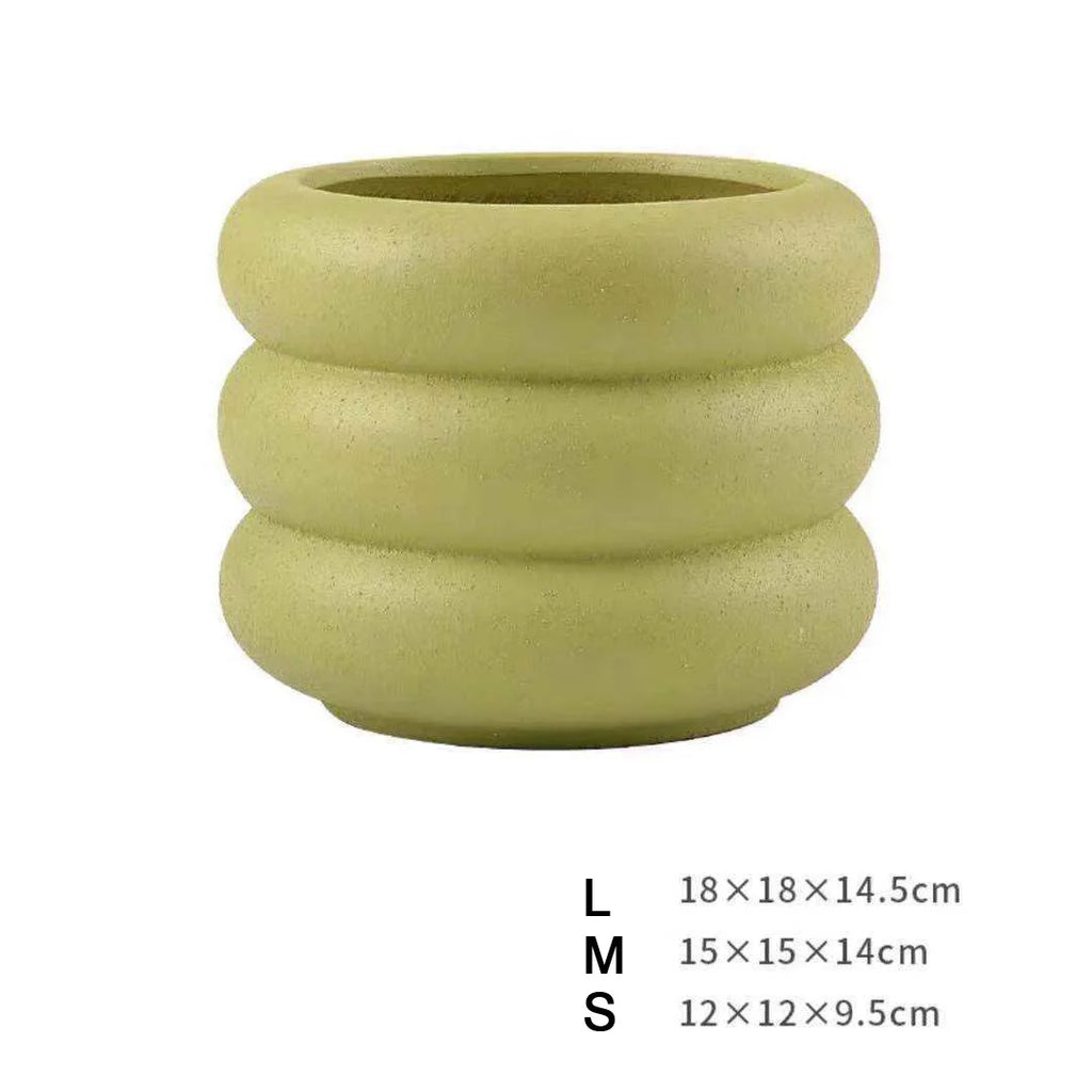 Nordic Ceramic Frosted Flower Pots with Holes