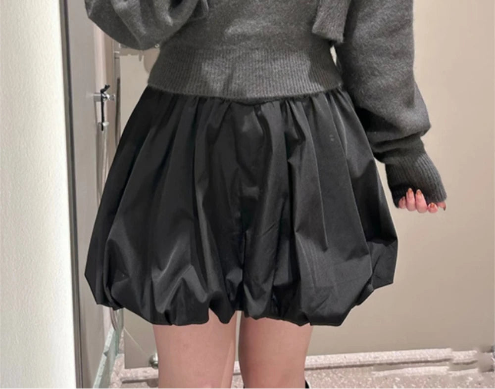 Solid A-Line Ball Gown Skirt