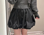Solid A-Line Ball Gown Skirt