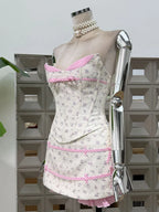 Floral Plaid Patchwork 2 Piece Set