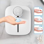 Soap Dispenser Automatic Wall Mounted USB Rechargeable Temperature Display Screen Multifunctional Soap Dispenser Disinfection