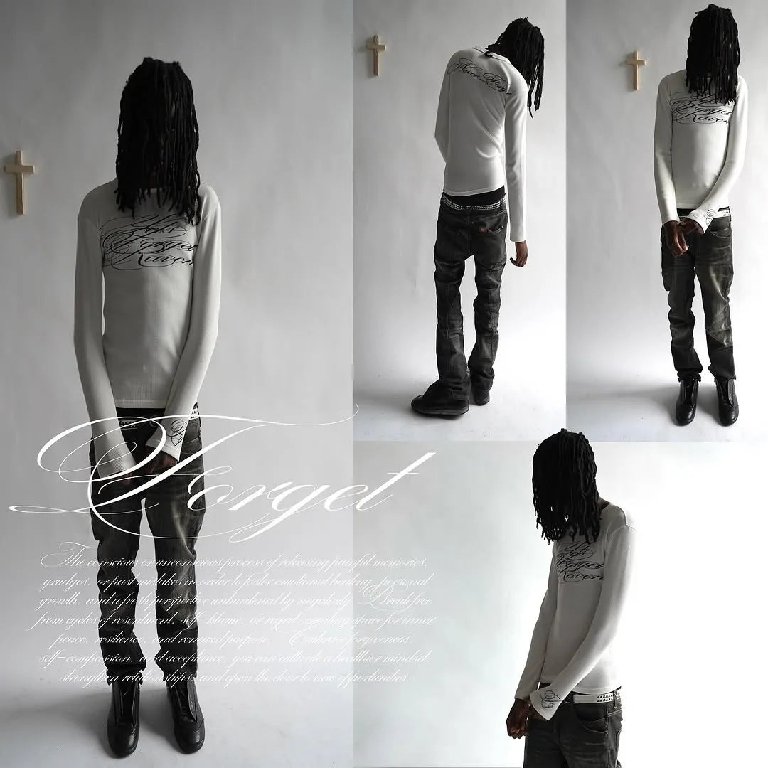 Vintage Casual Long-sleeved Tee