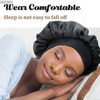 Extra Wide Soft Band Satin Sleep Cap