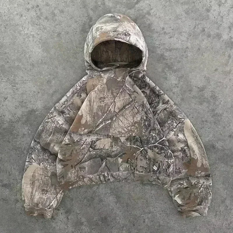 Tendencia de moda urbana Y2K, sudadera con capucha y cremallera con cuello de piel, estilo Harajuku, informal, holgada, gruesa, unisex, cálida.