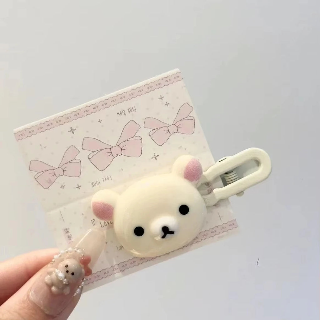 Cute Bear Hairpins Set