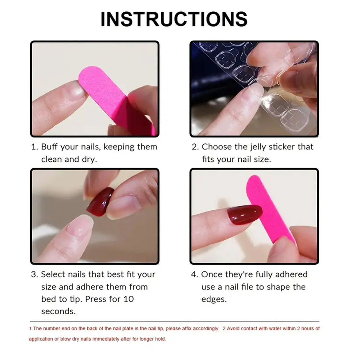 10pcs French Cat Eye Pink Bow Handmade Press on Nails