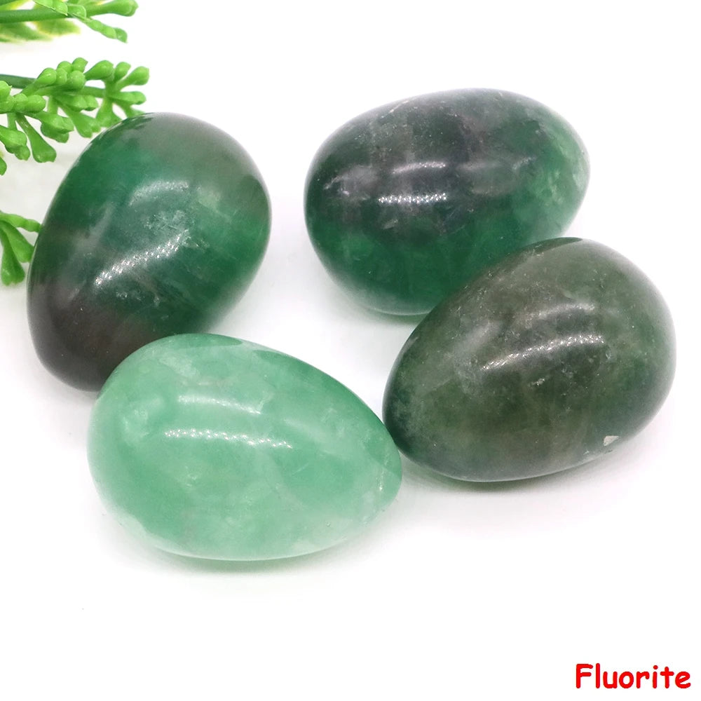 22x30mm Egg Crafts Natural Stone Healing Crystal