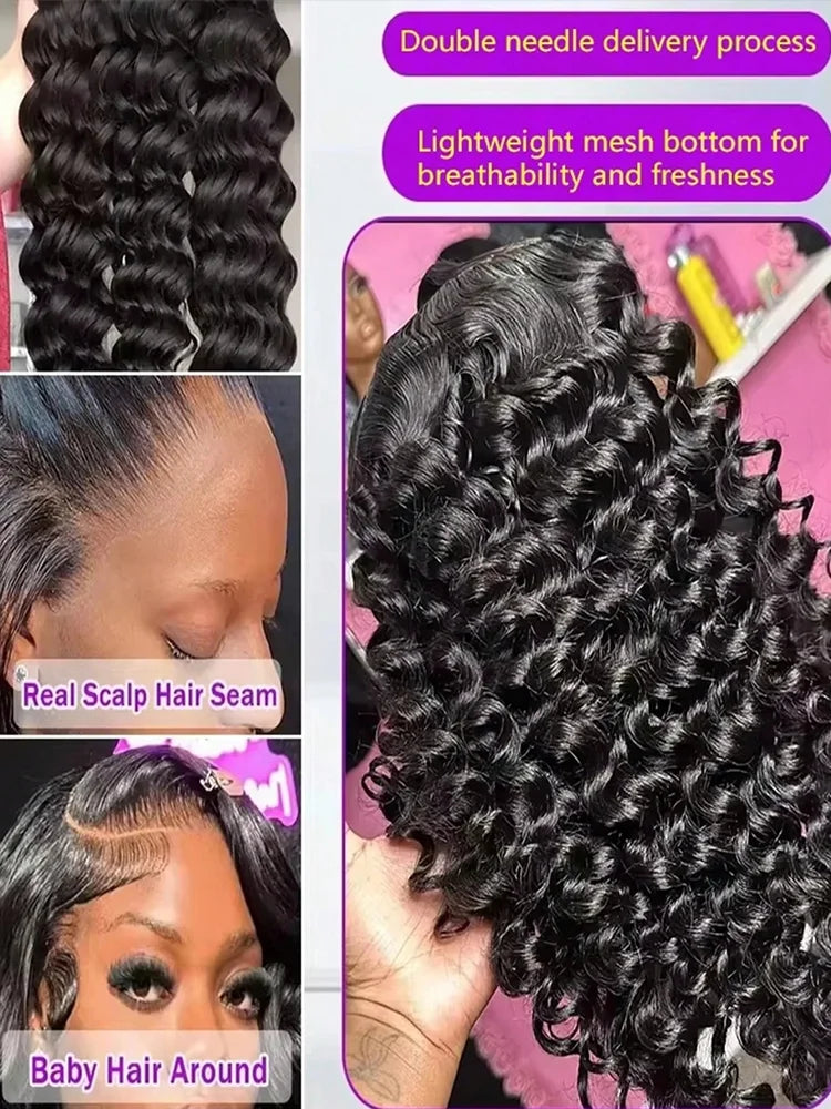 Deep Wave Lace Front Wig