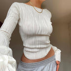 Ruched Long Sleeve Tee