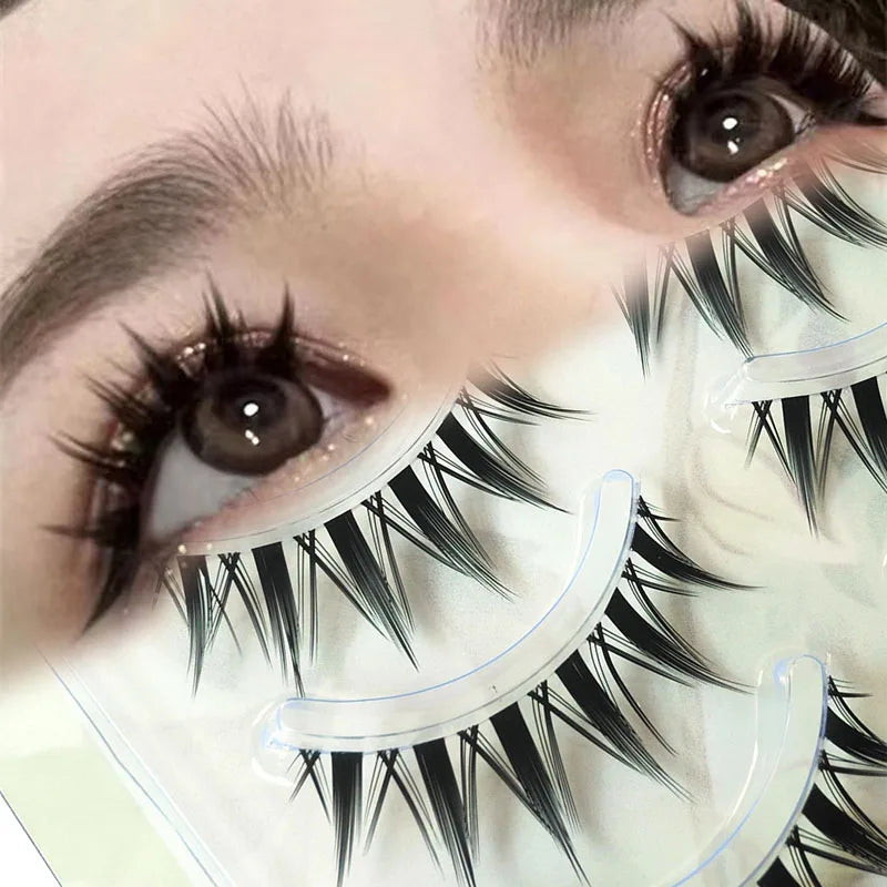 5 Pairs Natural Long Cat Eye False Eyelashes