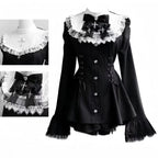 Lace Ruffles Strap Dress