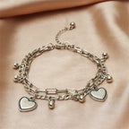 Sparkling Cherry Blossoms Butterfly Bracelet
